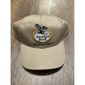 Georgia Boot Since 1937 Tan Embroidered Baseball Cap VGC